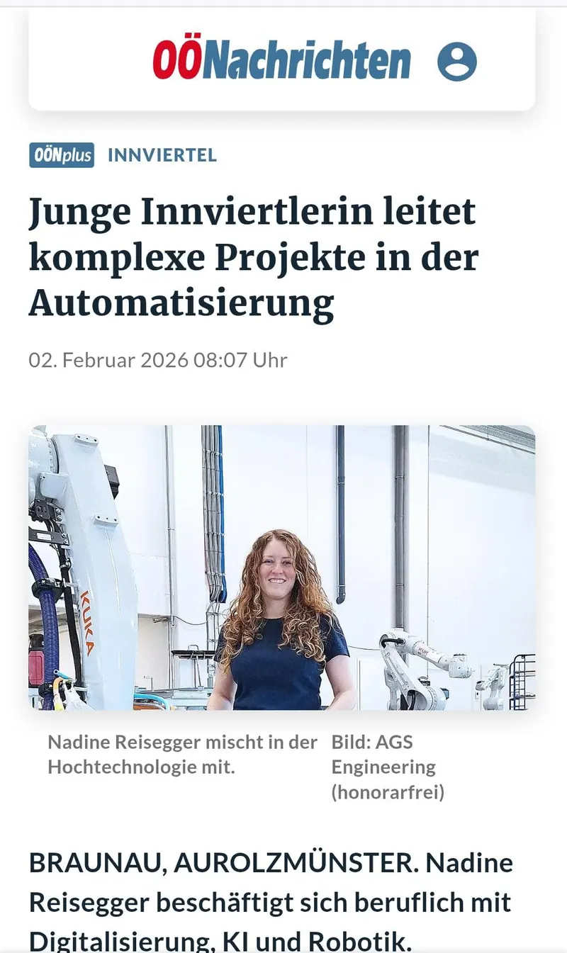 Innviertel native leads complex automation projects – AGS