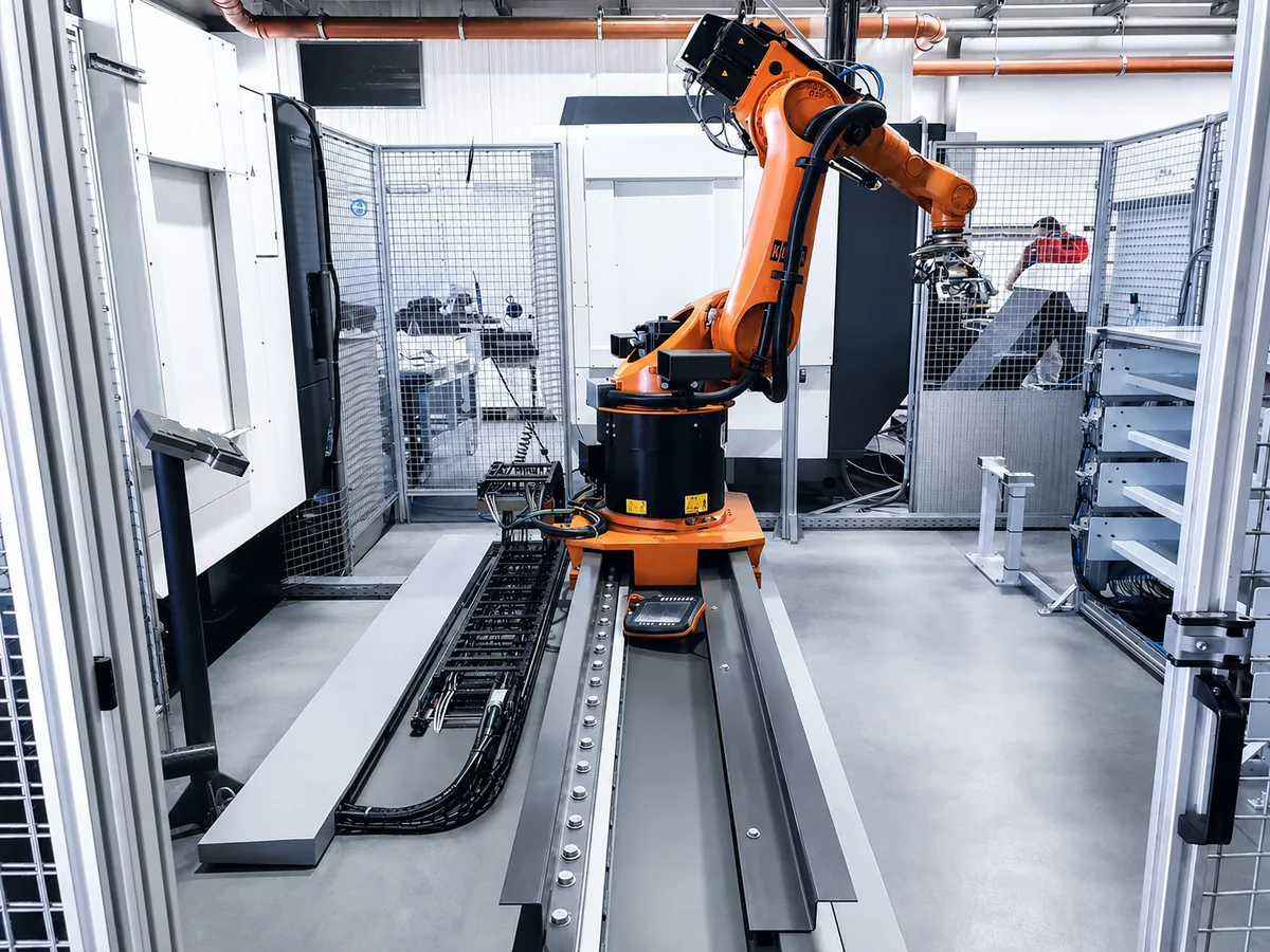 Roboterzelle zur CNC-Beschickung