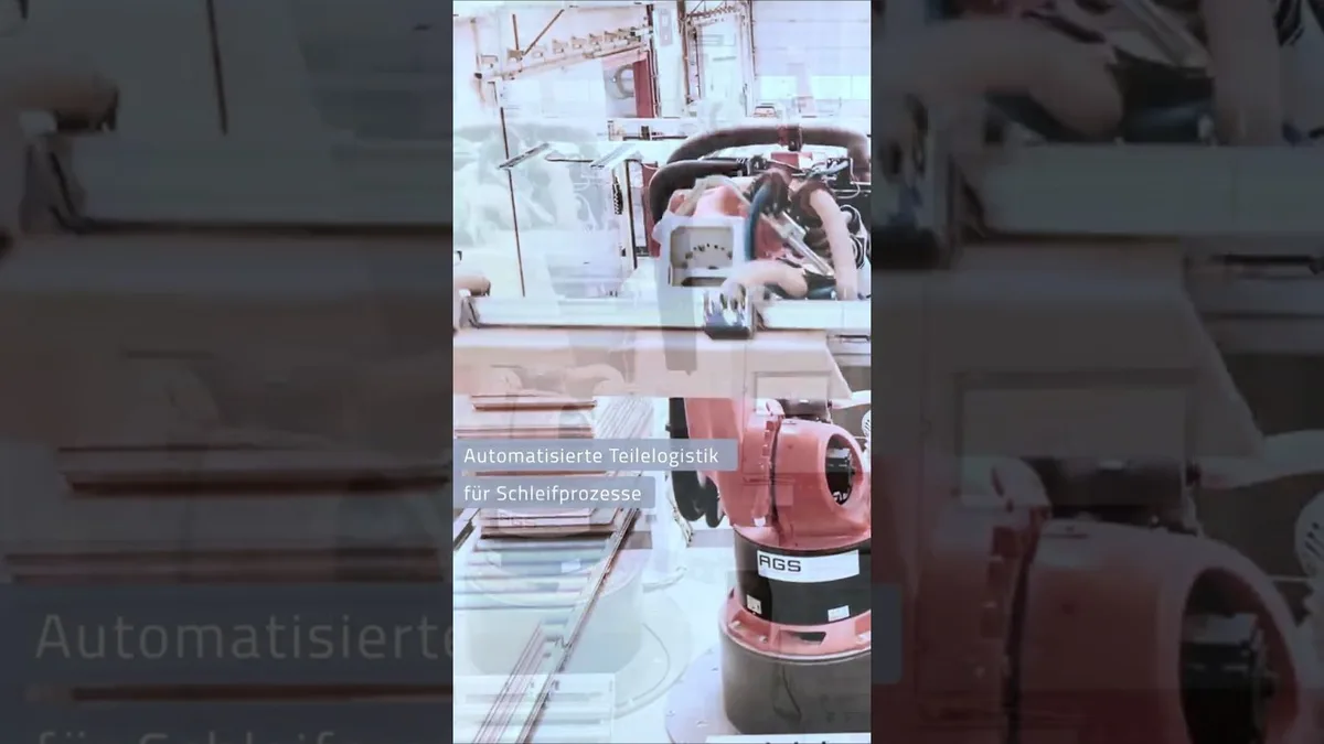 Automated part logistics at the grinding machine